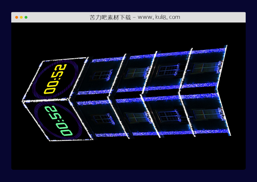 jquery自定义的模拟时钟立体特效代码