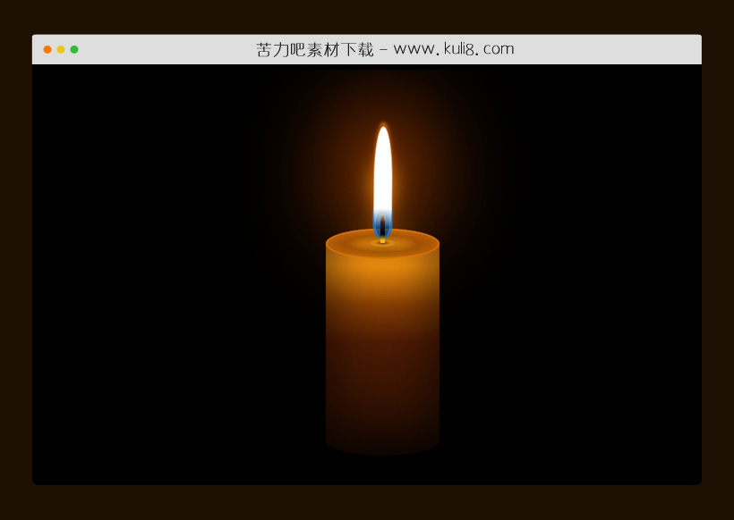 CSS3创建的蜡烛燃烧火焰动画特效代码