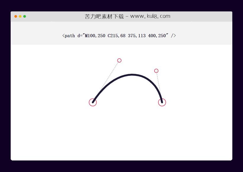 javascript创建的SVG立方体贝塞尔曲线生成器工具