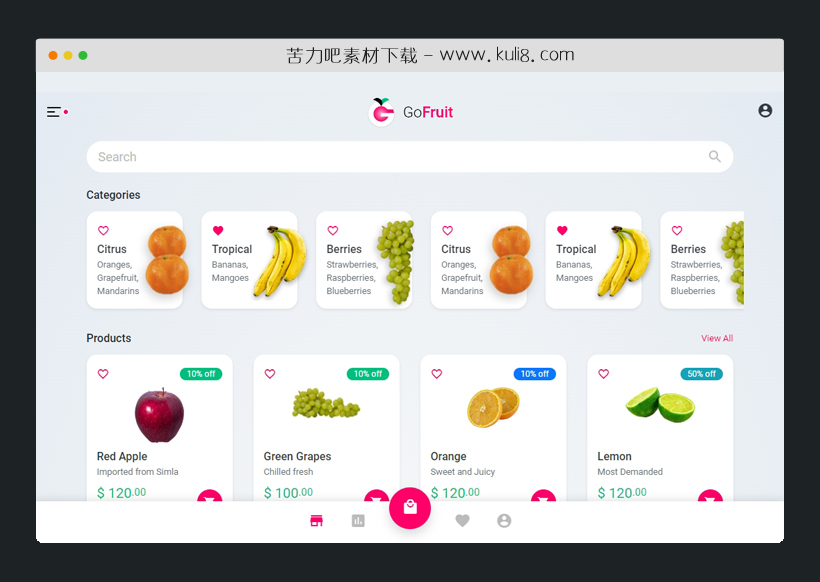 html5国外水果在线商城网站模板
