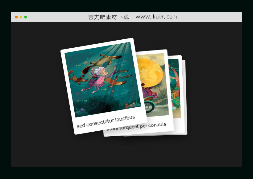jquery+css3实现的移动端滑动图片层叠效果