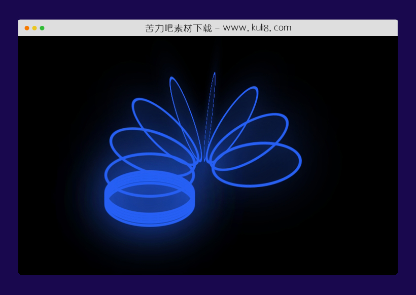 CSS3会发光的弹簧动画特效
