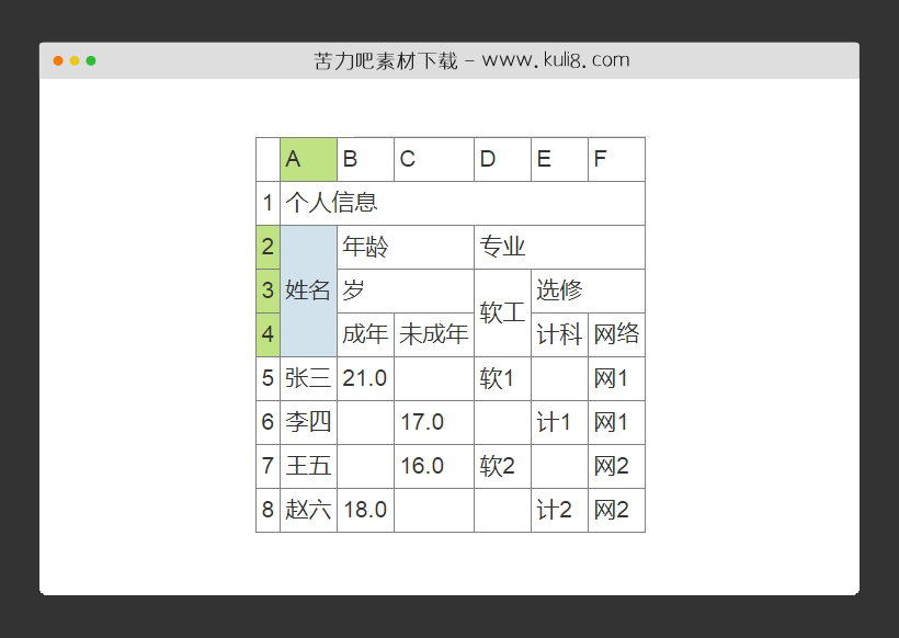 jquery仿Excel单元格选择